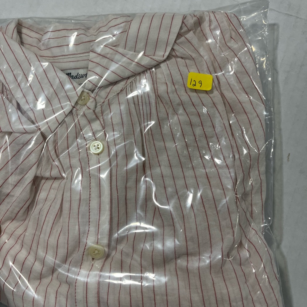 MADEWELL STRIPE BUTTON TOP - Picture 15 of 16